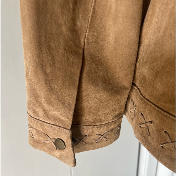 Ameri Mode Genuine Leather Jacket Women’s Small Tan SuedeWestern BohoStyle5559 - Picture 9 of 14